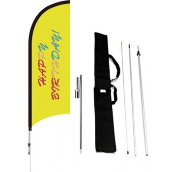 Custom Shark Banners, Feather Flags, with Fibreglass Pole